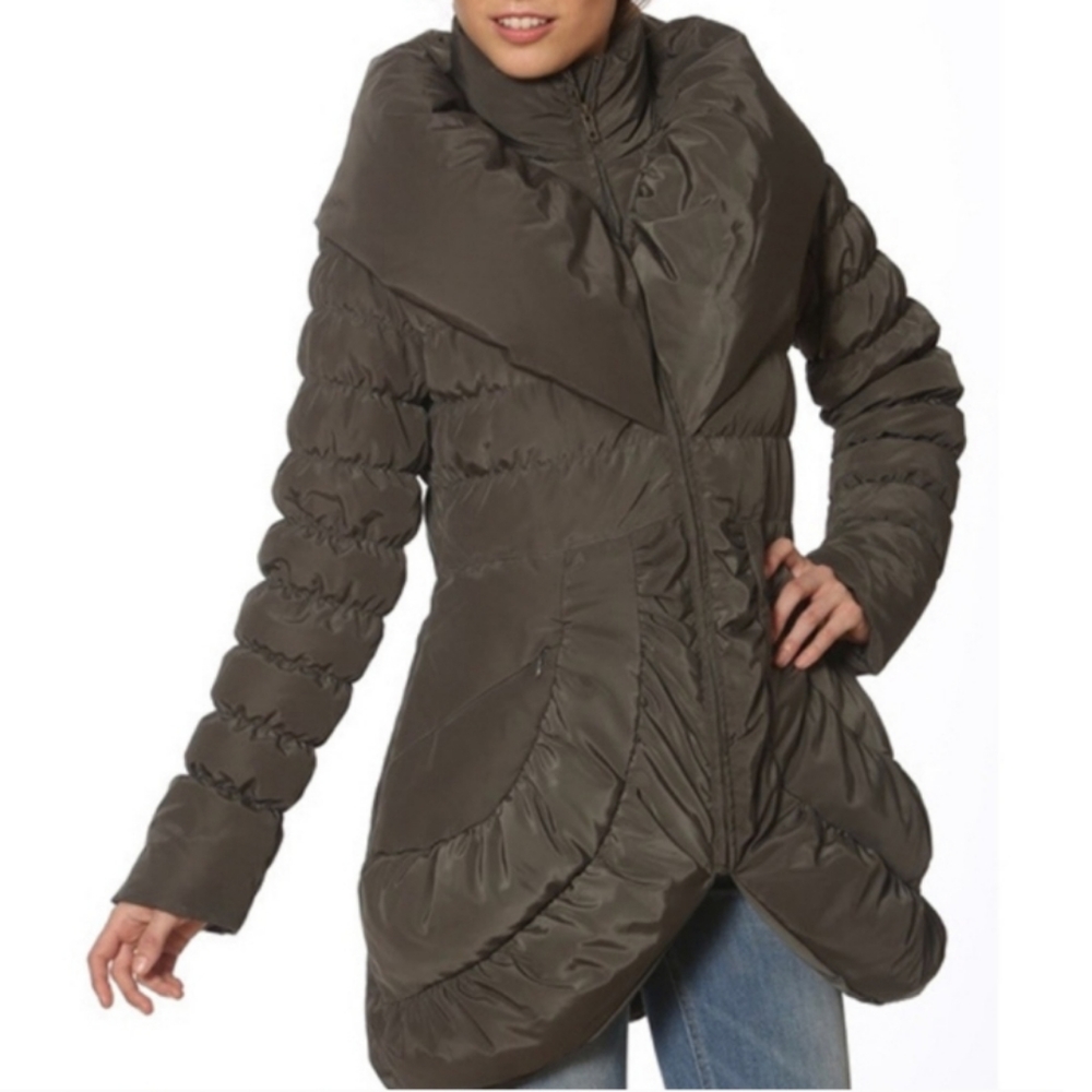CIAO MILANO Coco Puffer Coat | Color- Hunter Green | Size- S